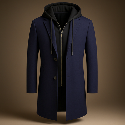 Callister Hooded Wool Coat